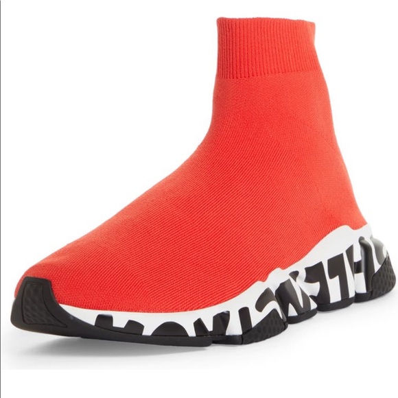 Balenciaga Other - Balenciaga Speed LT Graffiti Knit Sneaker size 12 US 45 EU, NEW